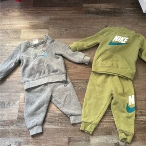 Nike Kids Gray and Green Sweatpants bundle